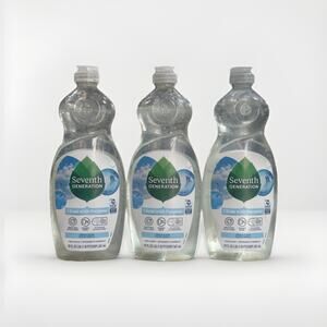 3x Seventh Generation Free Clear Liquid Dish Soap 19 Fl Oz Plant Based Formula